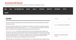 Desktop Screenshot of investorsfriend.com