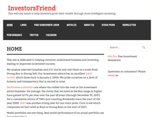 Tablet Screenshot of investorsfriend.com